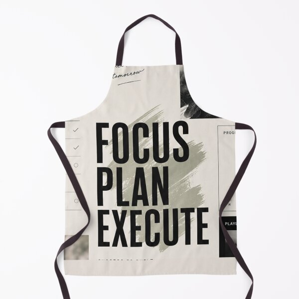 Item preview, Focus Plan Execute – Minimalist Productivity Motivation Poster designed and sold by NBT-NOVA.