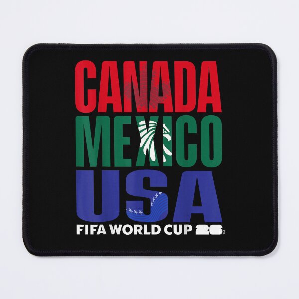Item preview, FIFA World Cup 26 Canada Mexico USA Host Country Banner designed and sold by WoodrowCaldwell.