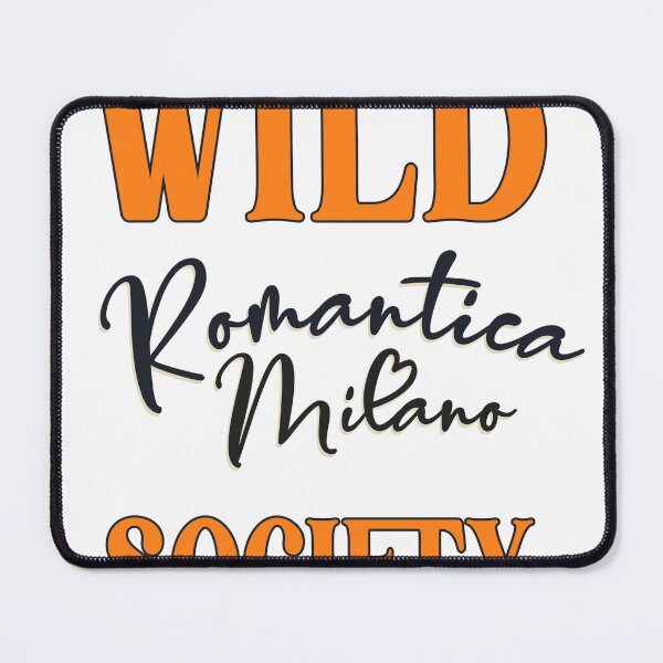 Item preview, Wild Society Romantica Milano Bold Orange Script T-Shirt designed and sold by Atique Creations.