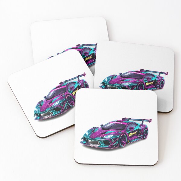 Item preview, Cyberpunk Japanese Neon Race Car - JDM Futuristic Synthwave Art designed and sold by jmavila.