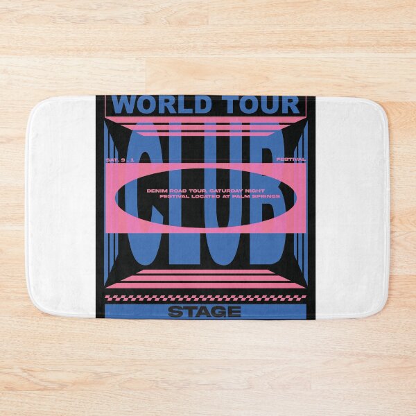 Item preview, World Tour Club Stage Festival Palm Springs Denim Road Tour T-Shirt designed and sold by Atique Creations.