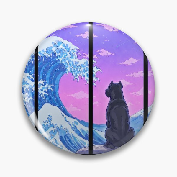 Item preview, Funny Cane Corso Japanese Kanagawa Wave Vapor Japan Boys Girls Kids designed and sold by FurryHavenPH.