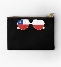 Chilean Flag Chile Sunglasses T-Shirt Chilean Flag Chile Tee Studio Pouch