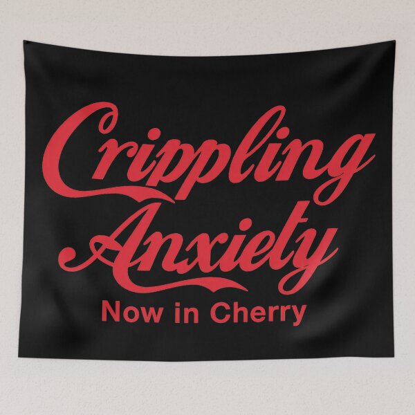 Item preview, Crippling Anxiety | Vintage Cherry Flavor Parody Shirt | Dark Humor Mental Health Tee designed and sold by Squirrel-Queen.