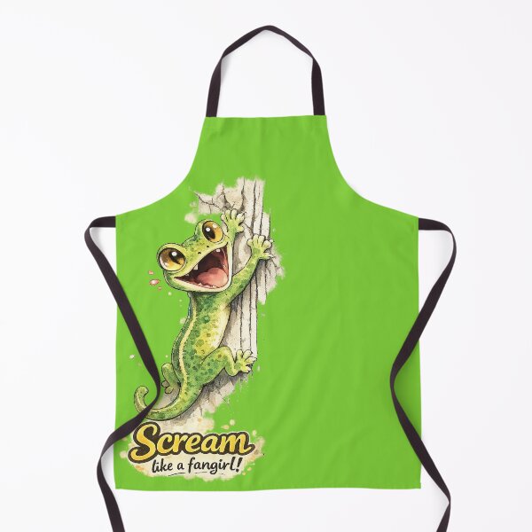 Artikelvorschau, Niedlicher Gecko kreischt wie ein Fangirl – lustiges Aquarell-Reptil entworfen und verkauft von Arbacus.