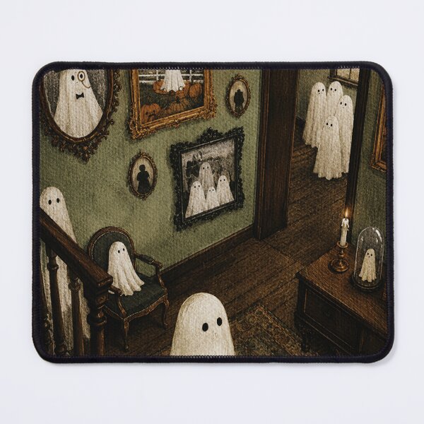 Item preview, Cute Ghost Family in Vintage Haunted House Gallery Wall designed and sold by ferminhays.