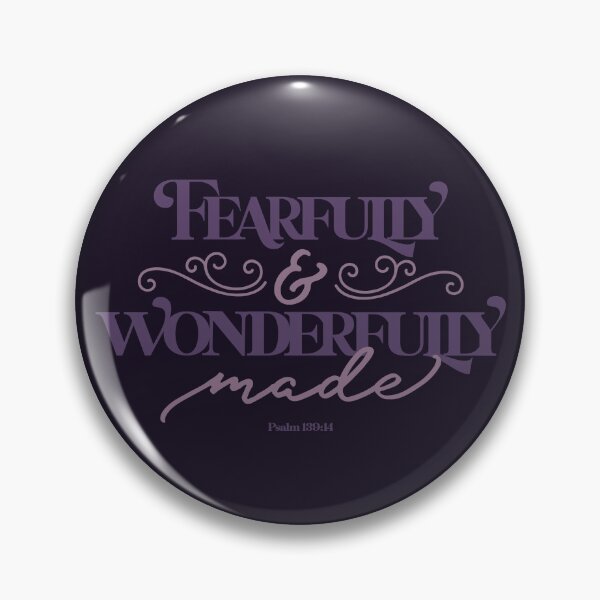 Item preview, Fearfully and Wonderfully Made - Psalm 139:14 Christian Typography designed and sold by Blessed Be Your Name.