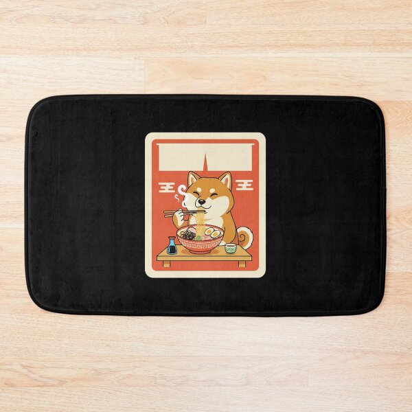 Item preview, Happy Shiba Enjoying Ramen in Cozy Japanese Noodle Shop designed and sold by JordynLadukeg65.