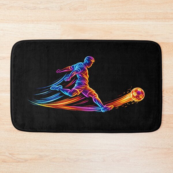 Item preview, Neon Power Kick Soccer Line Art Football Fan Graphic designed and sold by RoyesButler.