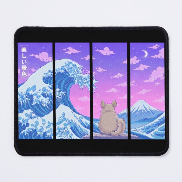 Item preview, Funny Chinchilla Japanese Kanagawa Wave Vapor Japan Boys Girls Kids designed and sold by FurryHavenPH.