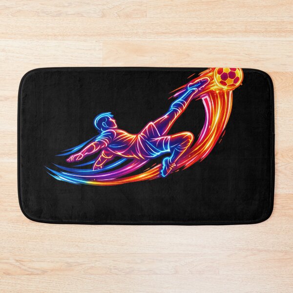 Item preview, Neon Bicycle Kick Soccer Line Art Football Fan Graphic designed and sold by RoyesButler.
