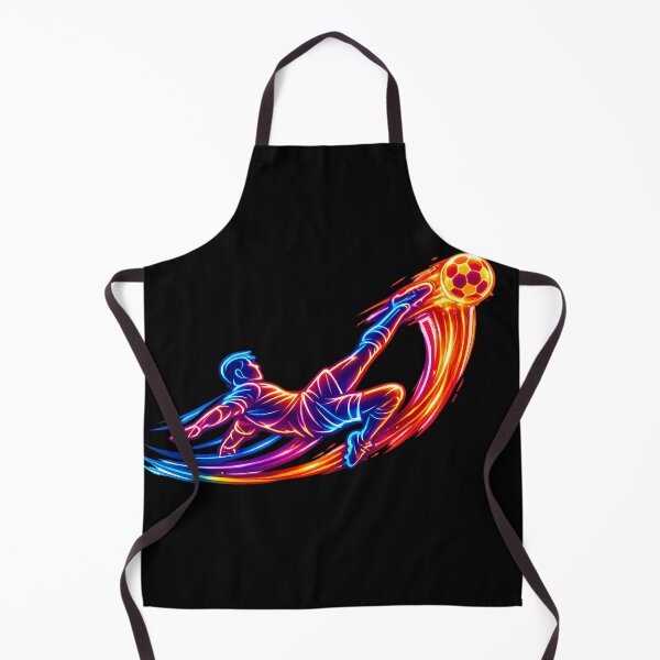 Item preview, Neon Bicycle Kick Soccer Line Art Football Fan Graphic designed and sold by RoyesButler.