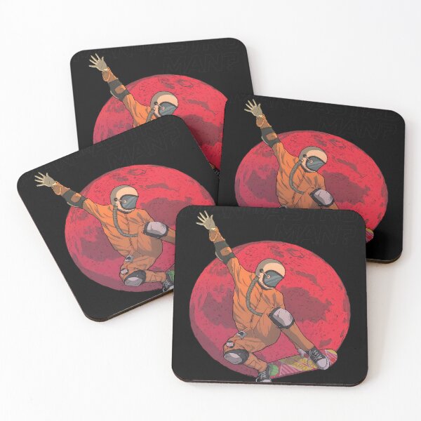 Item preview, Astronaut Skating On Red Planet  designed and sold by sawsan-art.