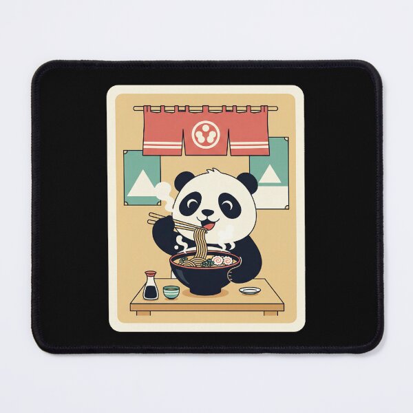 Item preview, Cute Panda Noodle Shop Cartoon With Cozy Foodie Vibes designed and sold by JordynLadukeg65.