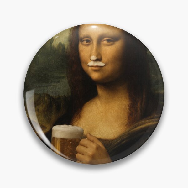 Item preview, Mona Lisa Beer Lover Funny Parody Artwork | Classic Art Drinking Humor Design designed and sold by GarnerSupplyCo.