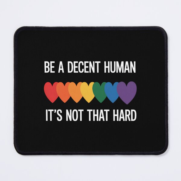 Item preview, LGBT Heart Be A Decent Human It's Not That Hard designed and sold by sailorjessiArt.
