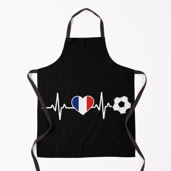 Item preview, French Flag Heartbeat Soccer Fan designed and sold by BalthQIK.