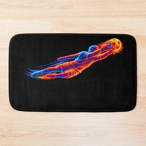 Item preview, Neon Goalkeeper Save Soccer Line Art Football Fan Graphic designed and sold by RoyesButler.