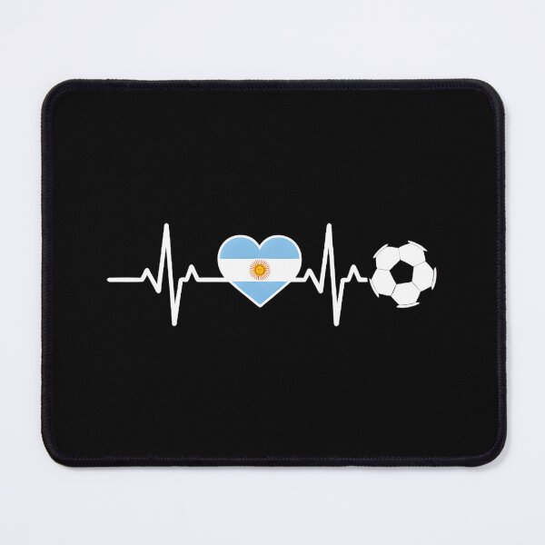 Item preview, Argentina Soccer Fan Heartbeat Football World Cup designed and sold by BalthQIK.