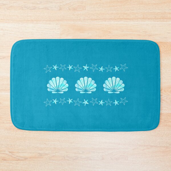 Item preview, Blue Seashell & Starfish Pattern designed and sold by Lumi-Marine.