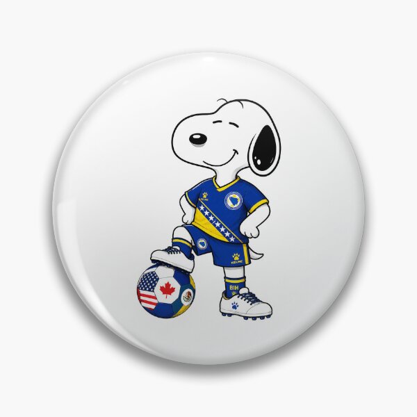 Item preview, WORLD CUP 2026 - Snoopy Player -  Bosnia & Herzegovina Soccer Fans designed and sold by Har-vee.