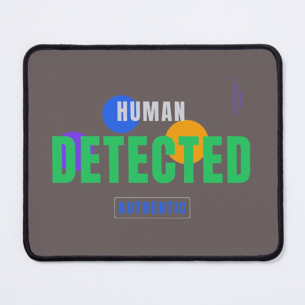 Item preview, Human Detected – Funny Tech Typography Design designed and sold by HeartAndArtShop.