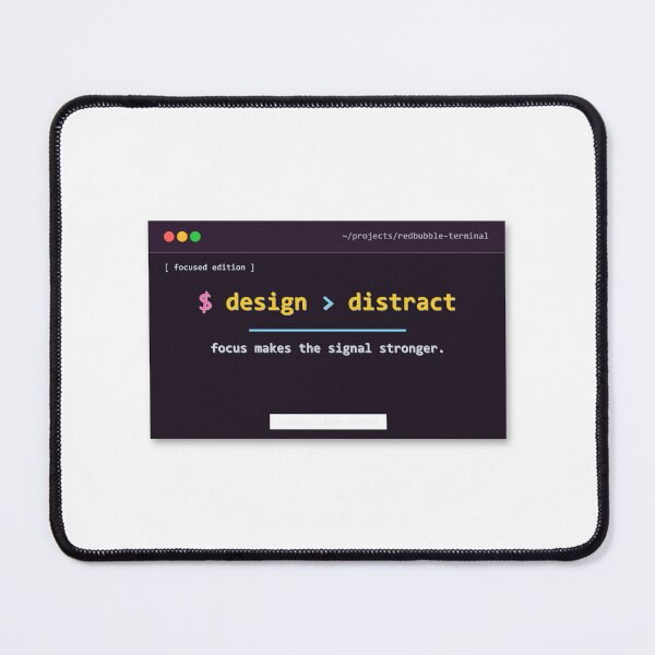 Item preview, Design Over Distract Design designed and sold by Mohammed-Aydan.