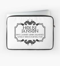 House Janson (black text) Laptop Sleeve