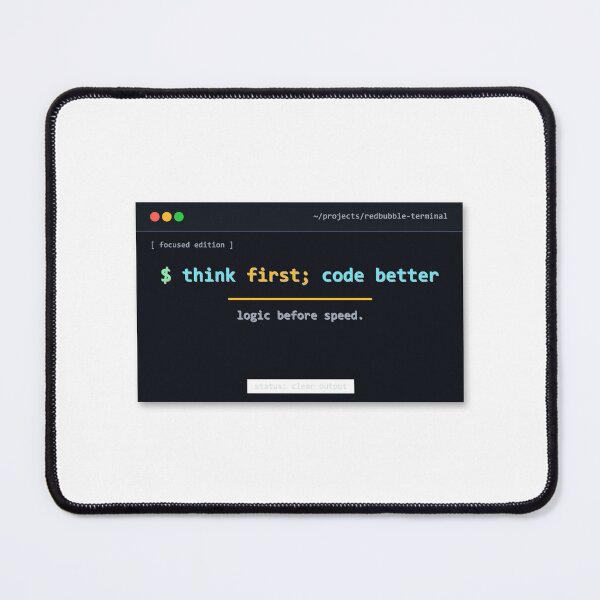 Item preview, Think First Code Better Design designed and sold by Mohammed-Aydan.