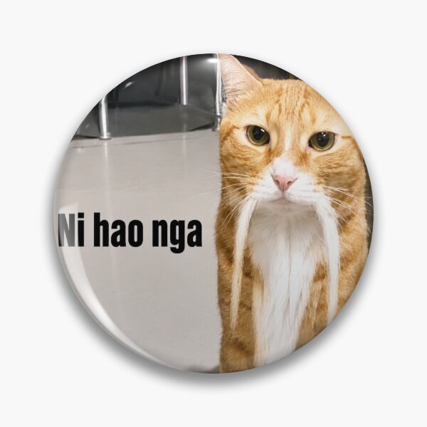 Item preview, Ni Hao Nga Mustache Cat designed and sold by jeehh.