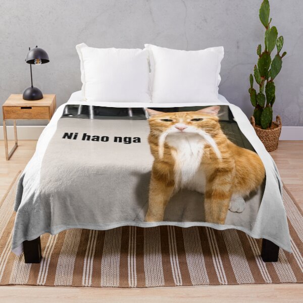 Item preview, Ni Hao Nga Mustache Cat designed and sold by jeehh.