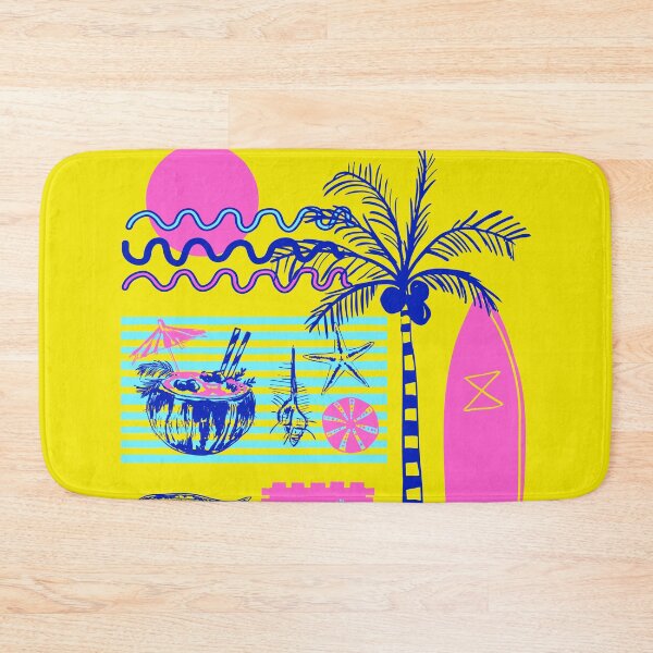 Item preview, Neon Beach Surf Summer Vibes Patchwork designed and sold by MaiZephyr.