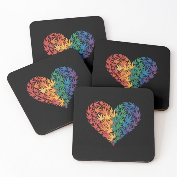 Artikelvorschau, Marihuana-Herz LGBT Weed-Blatt Gay Pride Stoner entworfen und verkauft von sailorjessiArt.