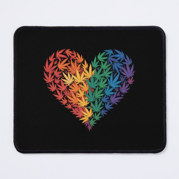Item preview, Marijuana Heart LGBT Weed Leaf Gay Pride Stoner designed and sold by sailorjessiArt.