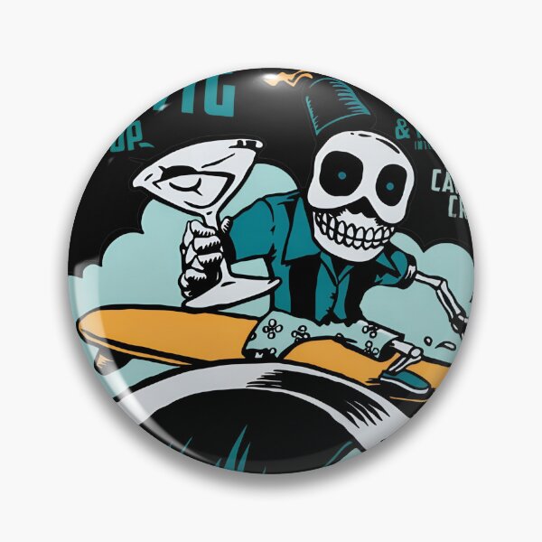 Item preview, Skeleton Surfing Wave Band Lineup Art designed and sold by Echomyriad.