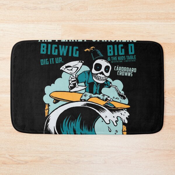 Item preview, Skeleton Surfing Wave Band Lineup Art designed and sold by Echomyriad.