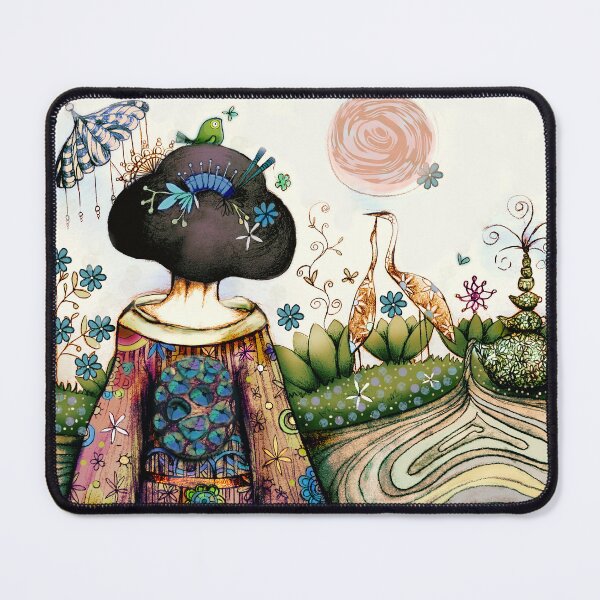 Item preview, Topiary Teapot Geisha in Zen Garden designed and sold by Karin Taylor.