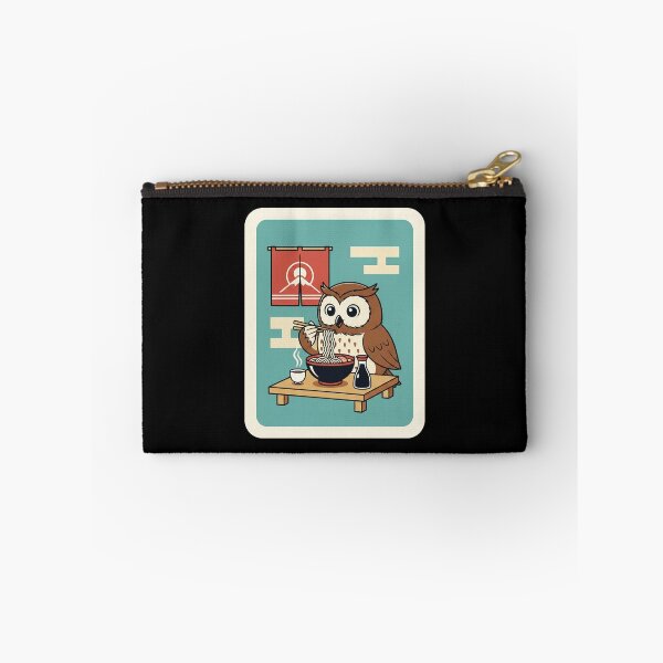 Item preview, Cute Owl Eating Noodles Retro Cozy Dinner designed and sold by JordynLadukeg65.