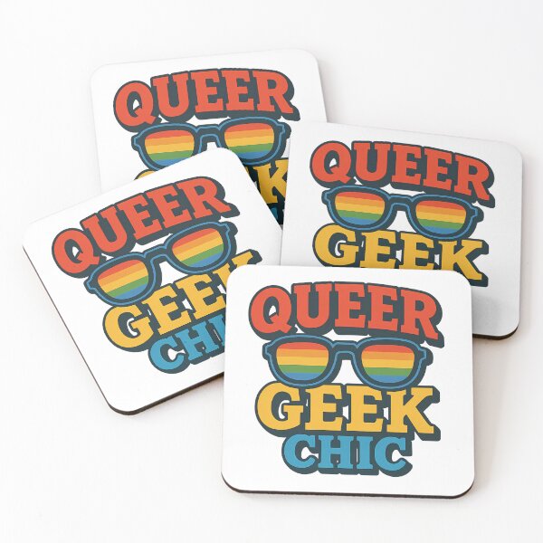 Artikelvorschau, Queer Geek Chic Queer Pride LGBTQ Nerd Retro Regenbogenbrille entworfen und verkauft von Haus Of Sin.