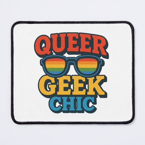 Item preview, Queer Geek Chic Queer Pride LGBTQ Nerd Retro Rainbow Glasses designed and sold by Haus Of Sin.