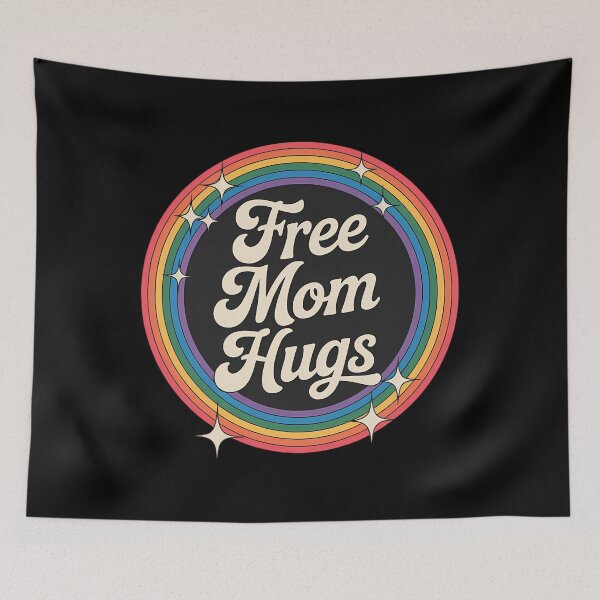 Item preview, LGBTQ Free Mom Hugs Gay Pride LGBT Ally Rainbow Mother's Day  designed and sold by sailorjessiArt.