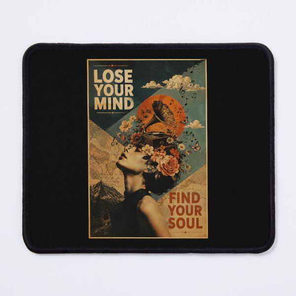 Item preview, Surreal Vintage Collage Art with Music and Floral Dreamscape designed and sold by ferminhays.