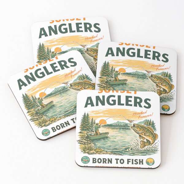 Item preview, Fishing Sunset Anglers T-Shirt designed and sold by Matinez Pink.