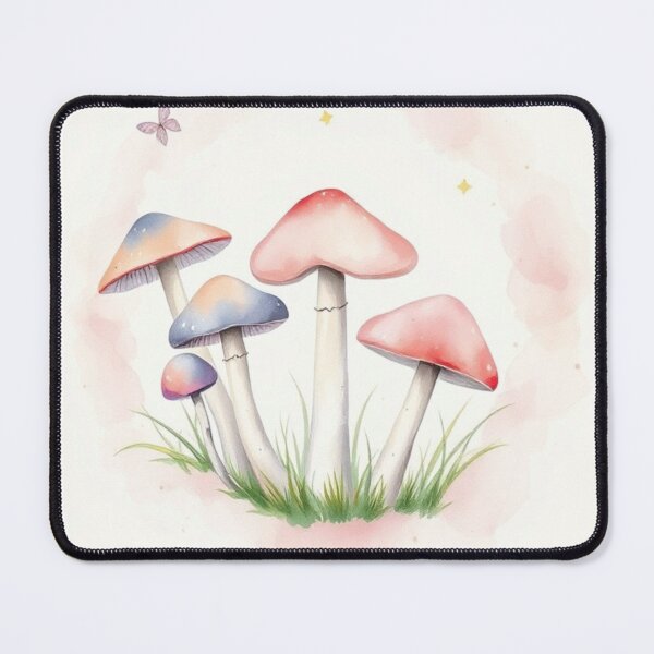 Item preview, Watercolor Pastel Magic Mushroom Woodland Illustration designed and sold by Vida e Arte.