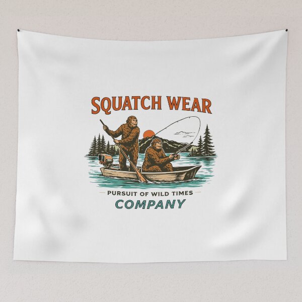 Item preview, Bigfoot Fishing Adventure T-Shirt designed and sold by Matinez Pink.