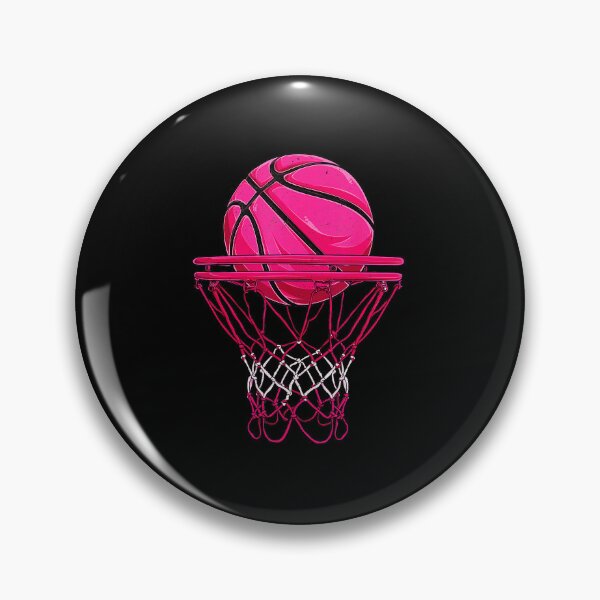 Item preview, Pink Basketball Hoop Vintage Sports With Retro Style designed and sold by allistermariam.