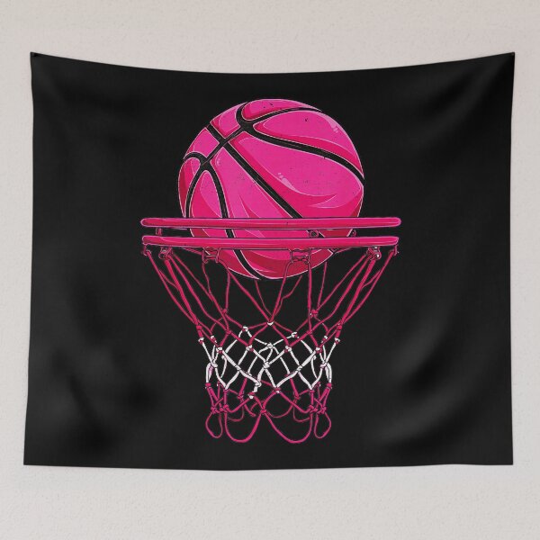 Item preview, Pink Basketball Hoop Vintage Sports With Retro Style designed and sold by allistermariam.