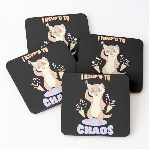 Item preview, I Rsvp'd To Chaos Funny Meerkat Possum Art designed and sold by ElamouriArt.