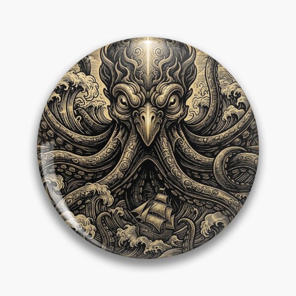 Item preview, Golden Kraken Legend Design designed and sold by SKJWorldprints.