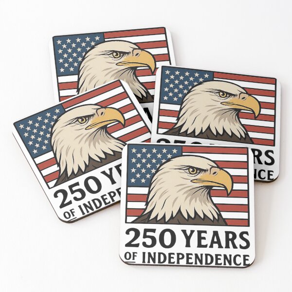 Item preview, USA 250 Years of Independence Patriotic Bald Eagle designed and sold by Form & Fauna.